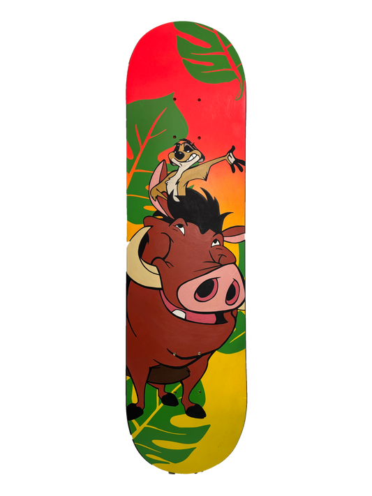 Timon and Pumbaa skateboard